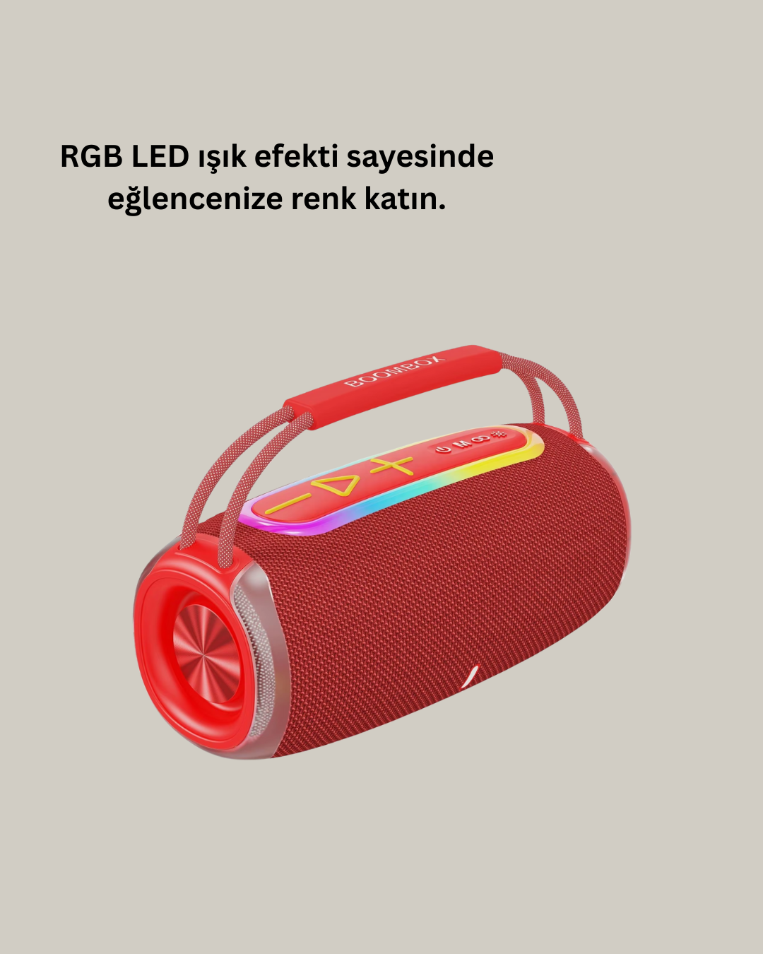 1210346_7-140.png 20W Kablosuz Bluetooth Hoparlör RGB Işık Efektli USB/SD/AUX Destekli - Görsel 1