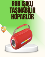RGB LED Işıklı 20W Taşınabilir Bluetooth Hoparlör IPX6 Suya Dayanıklı - Görsel 5