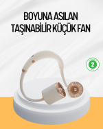 Katlanabilir Asılabilir Fan USB Şarjlı Hafif ve Sessiz Tasarım - Görsel 5