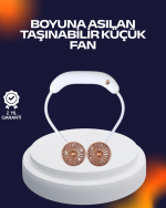 USB Şarjlı Katlanabilir Mini Boyun Fanı 1–3 Saat Kullanım - Görsel 5