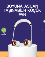 Katlanabilir Asılabilir Mini Fan USB Şarjlı 3 Kademeli Sessiz - Görsel 5