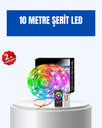 Sese Duyarlı 10M Smart Şerit Led IOS Android Kontrollü RGB Işık - Görsel 5