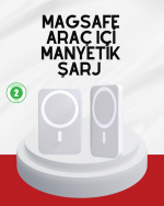 Şık Tasarımlı MagSafe Araç Telefon Tutucu Type-C Girişli - Görsel 5