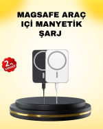 15W Kablosuz Şarj Destekli MagSafe Araç Tutucu Havalandırma Klipsli - Görsel 5