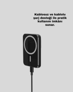 15W Kablosuz Şarj Destekli MagSafe Araç Tutucu Havalandırma Klipsli - Görsel 3