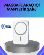 360° Döner Başlıklı MagSafe Araç Telefon Tutucu Hızlı Şarjlı - Görsel 5
