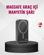 MagSafe Araç Telefon Tutucu 15W Hızlı Şarj Type-C Girişli - Görsel 5