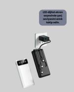 20.000mAh Taşınabilir Powerbank PD Teknolojili Çift USB Çıkışlı - Görsel 3