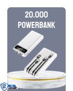 Hızlı Şarj Destekli 20.000mAh Powerbank USB Type-C Lightning LCD - Görsel 5