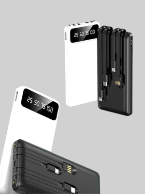 Hızlı Şarj Destekli 20.000mAh Powerbank USB Type-C Lightning LCD