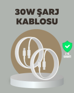 iPhone iPad Airpods Uyumlu 30W Type-C to Lightning Kablo - Görsel 5