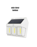 Suya Dayanıklı Solar Duvar Lambası – Akıllı Gece Sensörlü Işık - Görsel 5