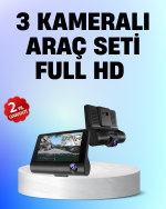 Full HD 1080P 3 Kameralı Araç DVR – Gece Görüşlü ve G-Sensörlü Güvenlik Çözümü - Görsel 5