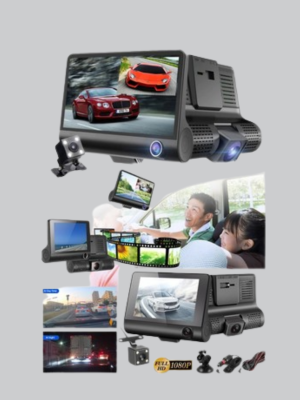 Full HD 1080P 3 Kameralı Araç DVR – Gece Görüşlü ve G-Sensörlü Güvenlik Çözümü