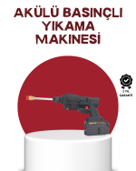 Çok Fonksiyonlu Şarjlı Basınçlı Yıkama Tabancası Ev Araç Bahçe - Görsel 5