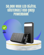 Tüm Cihazlarla Uyumlu 50.000 mAh Powerbank – Yüksek Kapasiteli, LED Gösterge ve Akıllı Koruma Fonksiyonlu - Görsel 5