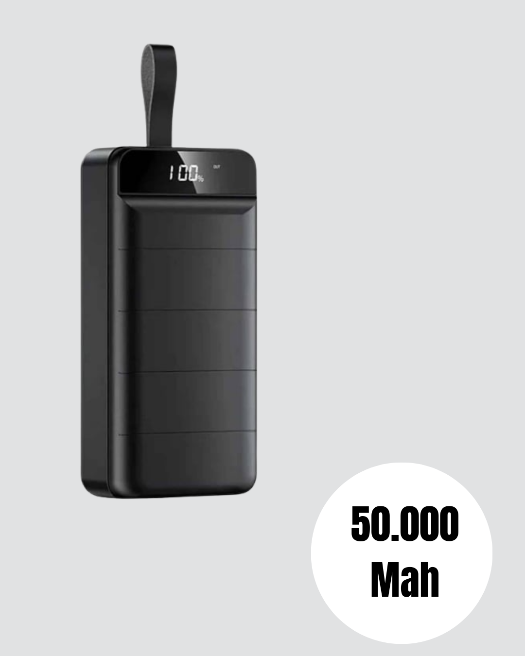1210463_7-123.png Yüksek Kapasiteli 50.000 mAh Powerbank – Type-C, Lightning ve Micro USB Uyumlu, Çoklu Cihaz Şarj Özellikli - Görsel 1