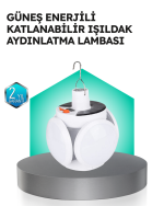 Pratik Katlanabilir Solar LED Aydınlatma Lambası - Görsel 5