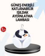 Katlanabilir 5 Kanatlı Solar LED Bahçe ve Kamp Lambası - Görsel 5