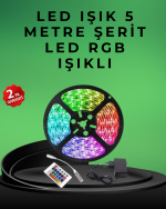 Pratik Kurulumlu 5 Metre Kumandalı Şerit LED - Görsel 5
