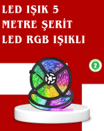 5 Metre Kumandalı RGB Şerit LED Aydınlatma - Görsel 5