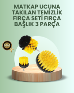Banyo ve Mutfak İçin Matkap Ucu Temizlik Fırçası 3’lü Set - Görsel 5