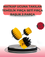 3 Parça Matkap Ucu Temizlik Fırçası Dayanıklı Naylon Kıllı - Görsel 5