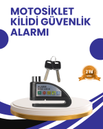 Taşınabilir Alarm Disk Kilidi Motosiklet Scooter Bisiklet Güvenlik - Görsel 5