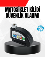 Alarm Disk Fren Kilidi Paslanmaz Çelik Motosiklet Scooter Bisiklet - Görsel 5