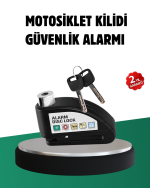 Titreşim Sensörlü Alarm Disk Kilidi Motosiklet Scooter Bisiklet - Görsel 5