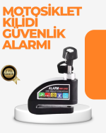 Alarm Sensörlü Disk Kilidi Motosiklet Scooter Bisiklet Güvenlik - Görsel 5