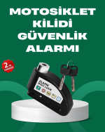 Motosiklet Scooter Bisiklet Tekerlek Disk Kilidi Alarmlı Güvenlik - Görsel 5