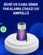 2’si 1 Arada LED Işıklı Elektrikli Böcek Öldürücü - Görsel 5