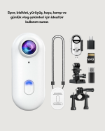 1080P WiFi Spor Kamerası Su Geçirmez Mini Aksiyon Kamera - Görsel 4