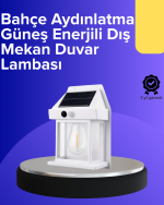 Güneş Enerjili Hareket Sensörlü Duvar Lambası - Görsel 5