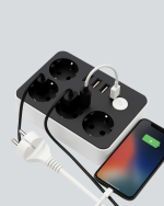 Akım Korumalı 3 USB Portlu 4’lü Priz 4.1A Hızlı Şarj - Görsel 4