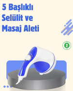 Elektrikli Yağ Yakıcı Masaj Aleti 5 Başlıklı Vücut Şekillendirici - Görsel 5