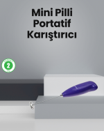 Mutfak İçin Mini El Mikseri – Kahve, Süt, Krema ve Sos Karıştırıcı - Görsel 5