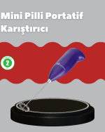 Frappe ve Cappuccino Maker – Taşınabilir Pilli Köpürtücü Mikser - Görsel 5