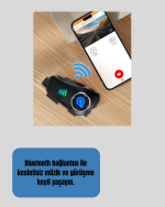 Q28 Full HD Kameralı Motosiklet Kask Kulaklığı – 45 Saat Müzik, IPX6 Su Geçirmez - Görsel 3