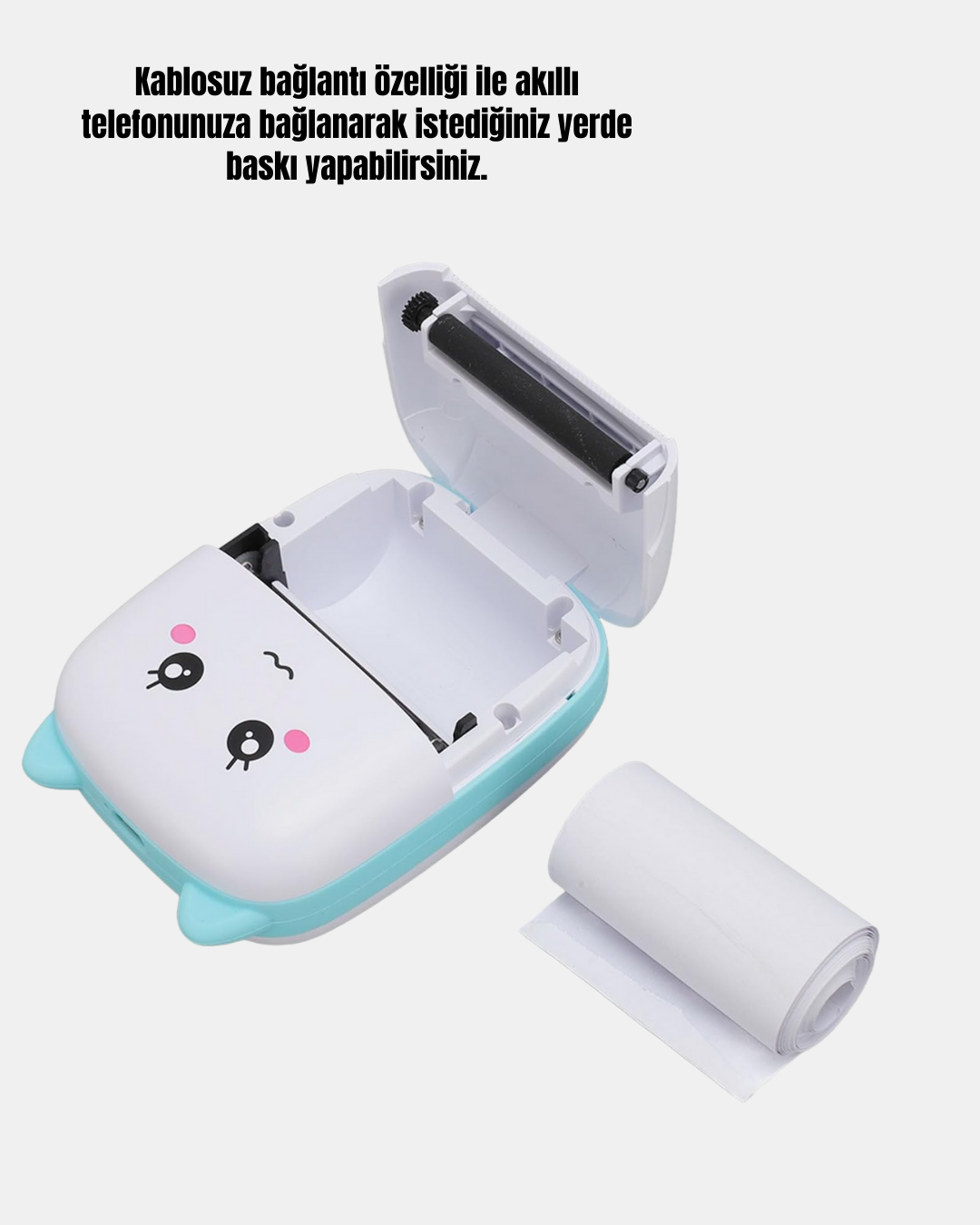 1210652_7-94.png Taşınabilir Mini Termal Yazıcı 200 DPI Bluetooth Bağlantılı - Görsel 1