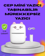Kablosuz Mini Cep Yazıcısı Bluetooth Destekli 1200mAh Bataryalı - Görsel 5