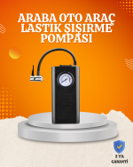 Taşınabilir Elektrikli Oto Motosiklet Bisiklet Lastik Şişirme Pompası - Görsel 5