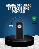 Elektrikli Hava Kompresörü Type-C USB Şarjlı Çok Fonksiyonlu Lastik Pompası - Görsel 5