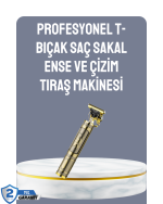 LCD Ekranlı Şarjlı Tıraş Makinesi Erkek Saç Sakal Kesme - Görsel 5
