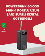 LED Ekranlı Çok Fonksiyonlu Taşınabilir Şarj Ünitesi Powerbank - Görsel 5