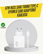 67W Turbo Hızlı Şarj Adaptörü ve Type-C Kablo Güvenli Şarj Teknolojisi - Görsel 5
