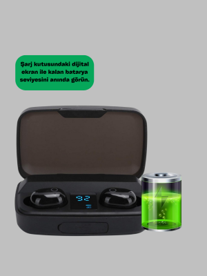22 Kez Şarj İmkanı Sunan A10s TWS Bluetooth Stereo Kulaklık