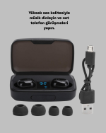 A10s TWS Bluetooth 5.0 Kablosuz Kulaklık 1800 mAh Şarj Kutulu - Görsel 2