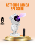 Bluetooth ve Dahili Ses Özellikli Astronot Projeksiyon Lambası - Görsel 5